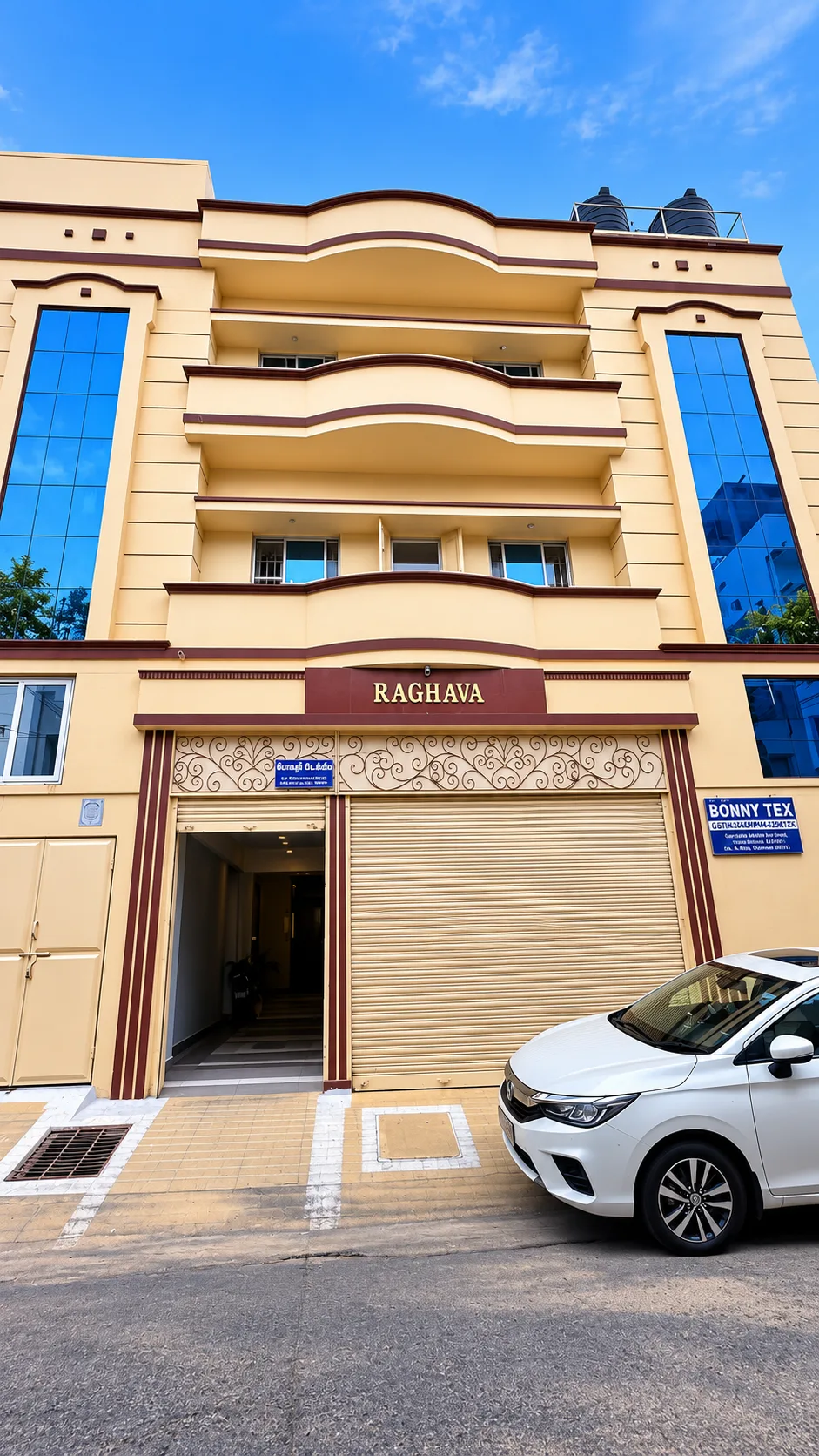 Bonny Tex, a leggings manufacturer in Tiruppur - our building